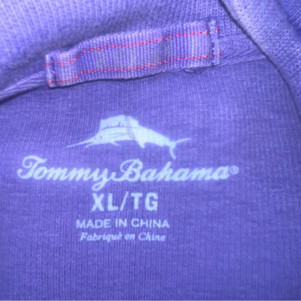 Tommy Bahama Sweater Mens XL Blue Pullover Quarter Zip Preppy Relax Golf Office - Picture 8 of 9